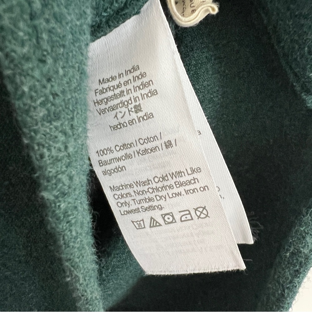 Madewell Teal Green Flannel Button Down Shirt Medium Oversized Ex-Boyfriend Top - Picture 6 of 10